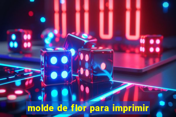 molde de flor para imprimir